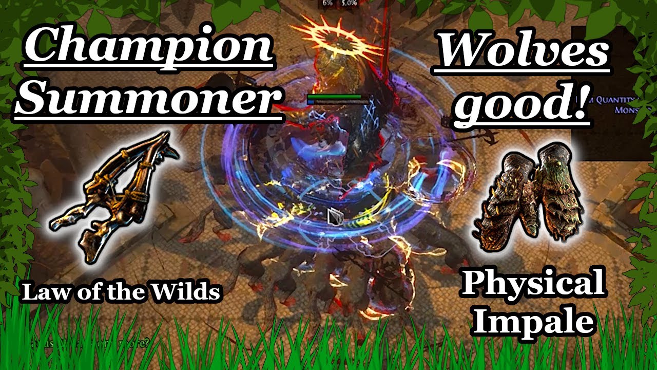 Wolf minions are actually good? Champion Summoner - Path of Exile (3.17 Archnemesis)