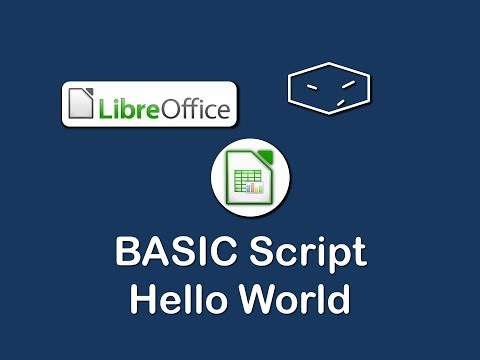 LibreOffice Calc BASIC Script HELLO WORLD