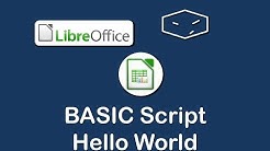 LibreOffice Calc BASIC Script HELLO WORLD - Durasi: 12.24. 