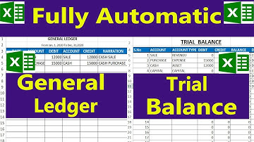 Fully automatic General Ledger and Trial Balance in Excel by learning center