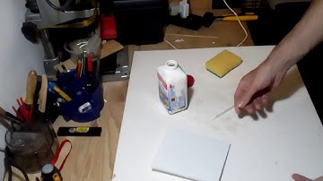 How To: Remove Paper from Foam Board with Glue Residue / Label Remover