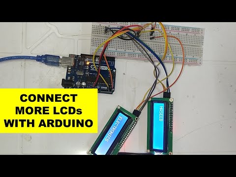 {1047} How to connect multiple LCDs with Arduino UNO - YouTube