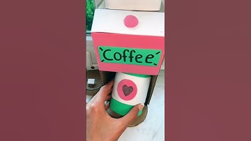 Cardboard coffee machine part one complication NOT MY VID #cardboardcrafts