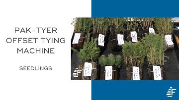 Seedlings Bundling Pak-Tyer Offset Tying Machine