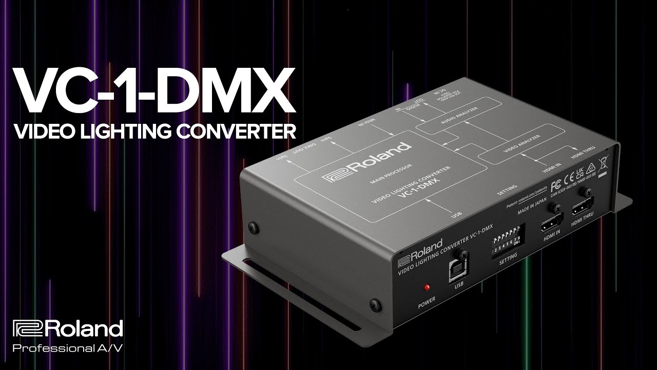 ビデオライティングコンバーター Roland ローランド Video Lighting Converter VC-1-DMX-