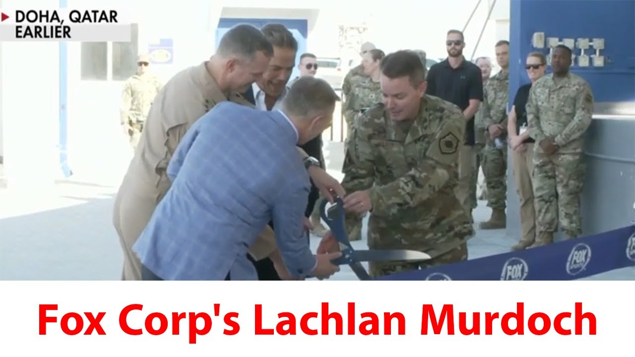 Fox Corp's Lachlan Murdoch unveils new Fox Sports Plaza at Al Udeid Air Base in Qatar YouTube