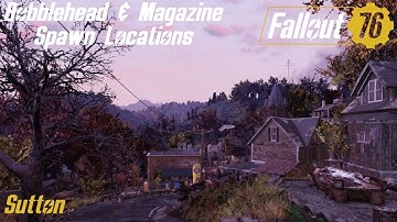 Fallout 76 Bobblehead & Magazine Spawn Locations - Sutton