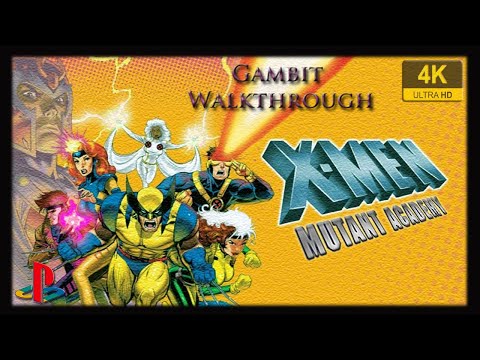 X-Men: Mutant Academy /Gambit Walkthrough/ |4k60fps| Longplay (PlayStation 1)