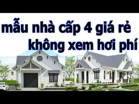 mẫu nhà cấp 4 giá rẻ mẫu nhà cấp 4 phòng khách liền bếp