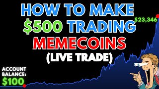 How to Make $300 Trading Crypto Meme Coins (LIVE Trading Strategy)