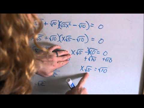 Lesson 8 - Factoring & Solving using Conjugates