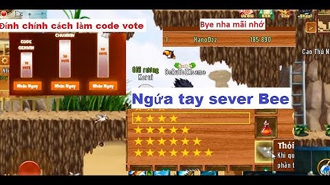 Đính chính cách lấy code vote - Tạm biệt Top Nạp 185m - Quay sò bee| Làng lá Phiêu Lưu ký - HTC game
