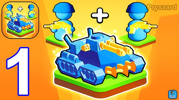 Toy Army Defense: Crazy Merge - Gameplay Walkthrough Part 1 Merge Army Commander (iOS, Android)