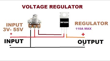 Voltage Regulator With Mosfet IRF3205 - Regulated Power Supply - Simple voltage regulator