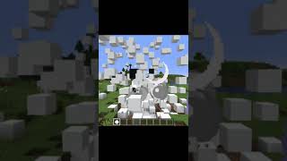 Minecraft Snowball that EXPLODES on Impact... #Shorts
