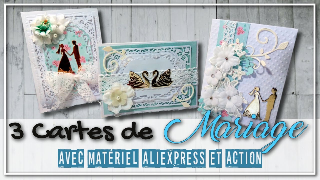 [CARTERIE] 3 Cartes de Mariage