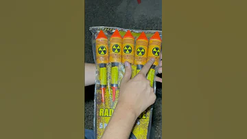 RADIOACTIVE FIREWORK ROCKETS ARE NUTS #Shorts #Fireworks