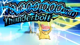 Pikachu Cap Special Z Move: 10,000,000 Volt Thunderbolt (Thunderbolt + Pikashunium Z)