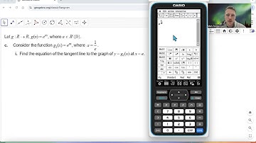 CASIO ClassPad Tangent Line Function