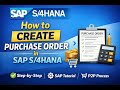 How to to create purchase order in S4 HANA | Sourcing and Procurement | SAP in MARATHI |
