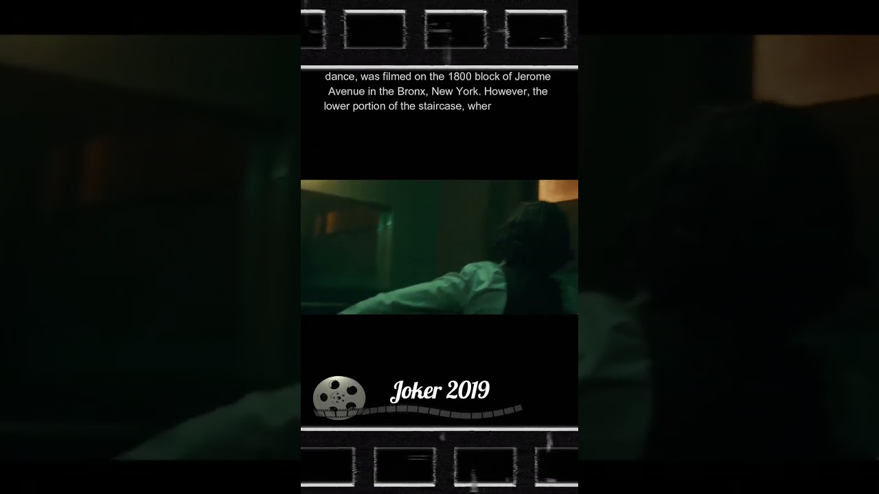 Joker's Staircase Dance Scene: Filmed in Two Different Locations