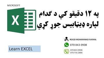 په ۱۲ دقيقو کي د ګدام لپاره ډيټابيس جوړ کړي(Smart Learning Computer Academy)