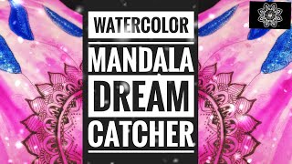 Harmony's Delight: A Mesmerizing Mandala Dream Catcher in Watercolor screenshot 5