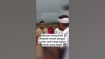 Memen Kang Dedi Mulyadi marah kepada korlap saat tutup galian tanah #kangdedymulyadi #viral #shorts