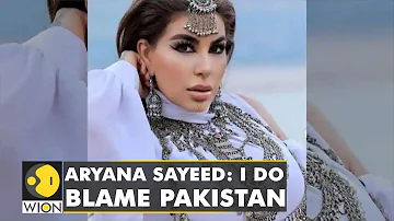 Afghanistan's pop star Aryana Sayeed  blames Pakistan for empowering terrorist groups