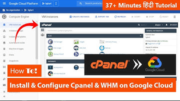 How To Install and Configure Cpanel & WHM on Google Cloud | Hindi Tutorial