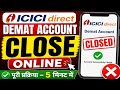 icici demat account close online | how to close icici direct demat account online