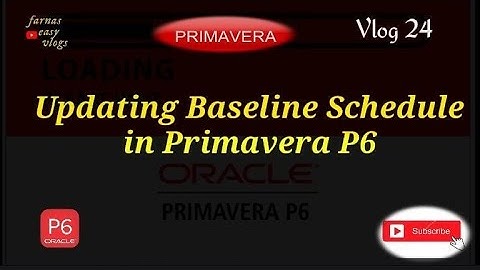 How to Restore and Assign back the Changed Baseline in Primavera P6.