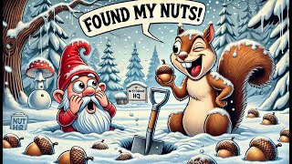 Squirrels in Snow: Digging for Nuts and Saving the Planet!