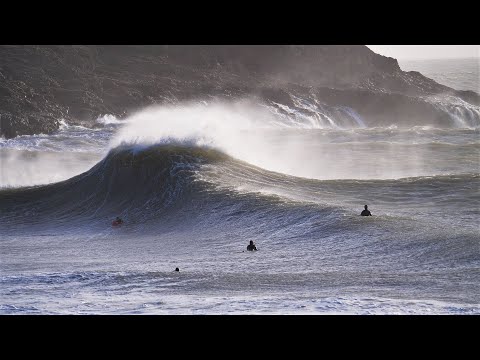 Surfing In A Storm - Wales, UK