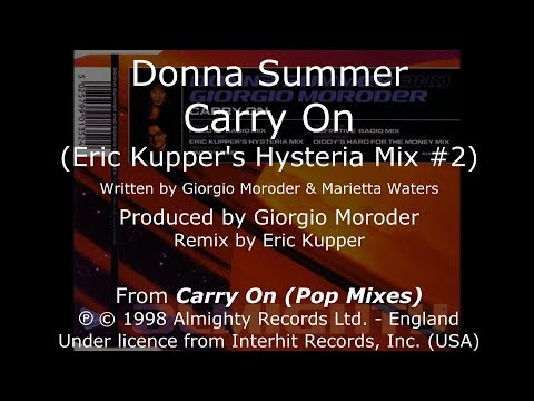 Donna Summer Carry On Eric Kupper S Hysteria Mix 2 LYRICS SHM Carry On Pop Mixes 1998 