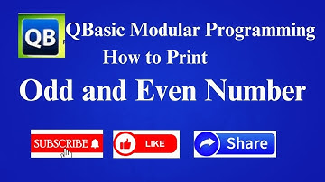 QBasic Program to Print Input Number is Odd and Even using Sub------End Sub Statement[HINDI]