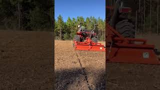 tilling with a compact tractor is satisfying!!