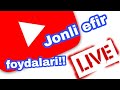 Youtubeda jonli efir qilish va unin