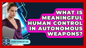 What Is Meaningful Human Control In Autonomous Weapons? - AI and Technology Law