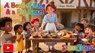A Bowl of Rice & a Big Heart ❤️| Kindness Always Returns ❤️ (Emotional Kids Song) | DodieTunes