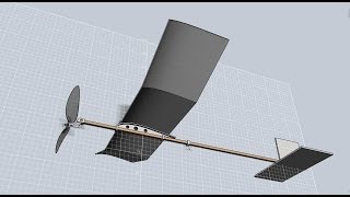輪ゴムプレーンの作り方　How to make rubber band airplane.