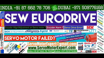 SEW Eurodrive how to check a servo motor, servo motor encoder problems, heidenhain Sick products