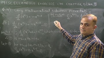 Using mathematical induction prove that d/dx(x^n)=nx^(n-1)