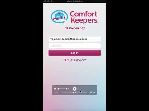 Comfort Keepers App Tutorial