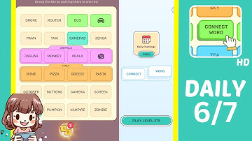 Connect Word Daily Challenge June 7 Answers Walkthrough
