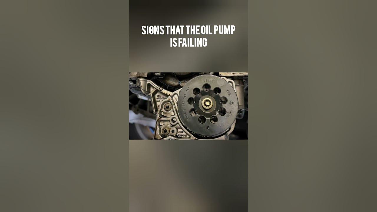 Signs that the oil pump is failing enginepart mechanic carsensor 