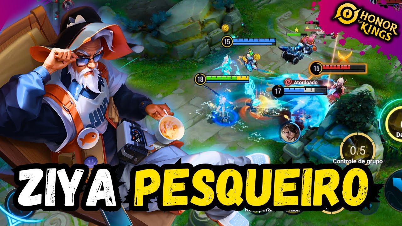 ZIYA PESCANDO A VITÓRIA COM A NOVA SKIN | HONOR OF KINGS