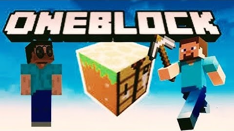 Playing Minecraft one block with my brother