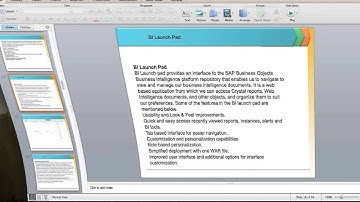 SAP BOBI 4 1 Session 1