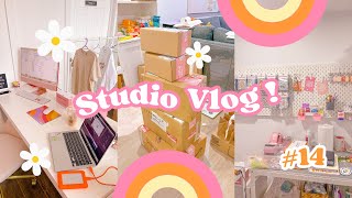 So many wholesale orders to package?! ✿ | Studio Vlog 014 | Small business vlog